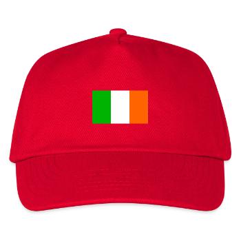 Irische Flagge - Kinder Basecap - Rot - Vorne