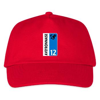Aveyronnaise - Kinder Basecap - Rot - Vorne