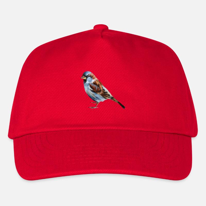 Vogel Spatz  - Kinder Basecap - Rot