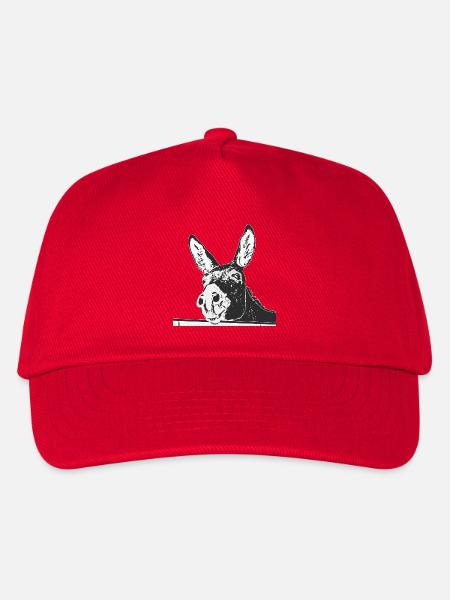Esel - Kinder Basecap - Rot