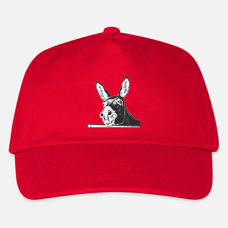 Esel - Kinder Basecap - Rot