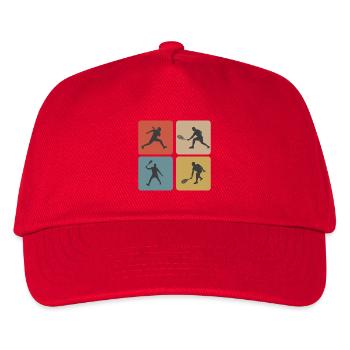 Squash Sports Design - Kids’ Baseball Cap - red - Front