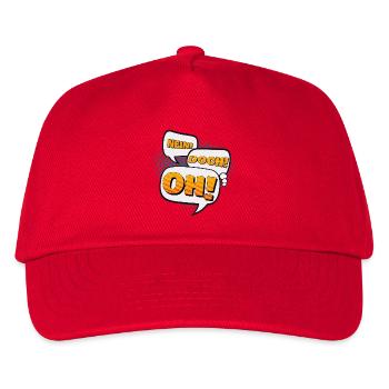 Nein! Doch! Oh! - Kinder Basecap - Rot - Vorne