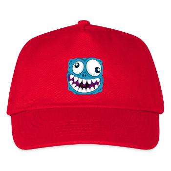 funny face - Kids’ Baseball Cap - red - Front