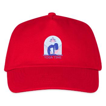 Yoga - Kinder Basecap - Rot - Vorne