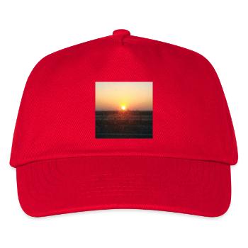 Sonnenuntergangsstrahl auf Glas - Kinder Basecap - Rot - Vorne
