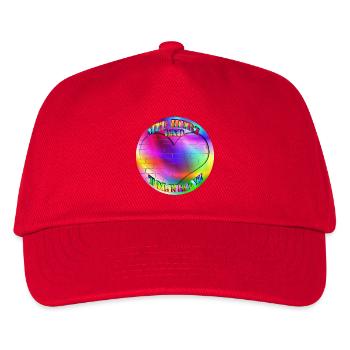 Arc-en-ciel avec cœur et tolérance sans mur - Casquette de baseball Enfant - rouge - Devant