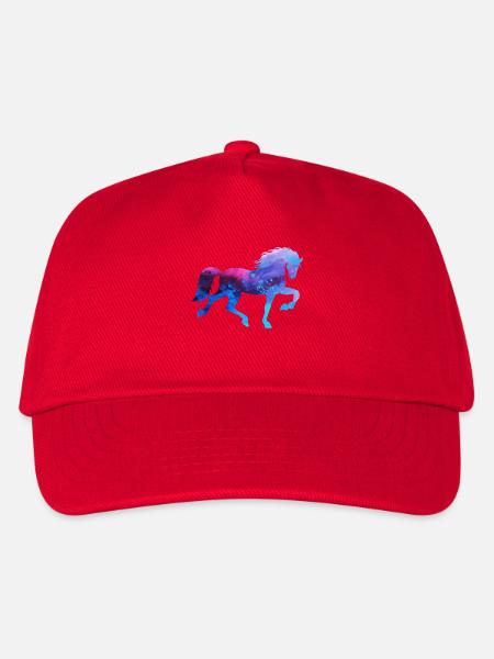 Cool Islandpferde Pferdeliebe Pferde Galopp - Kinder Basecap - Rot