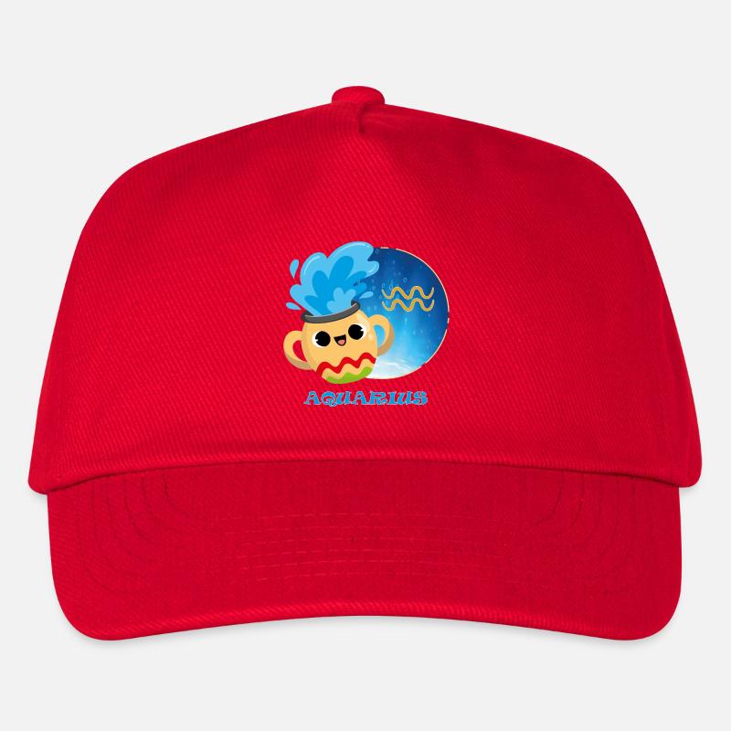 Sternzeichen Wassermann - Kinder Basecap - Rot