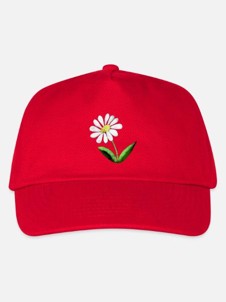 Stolze Marguerite - Kinder Basecap - Rot