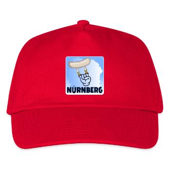 NÜRNBERG WEIßWURST - Kinder Basecap - Rot - Vorne