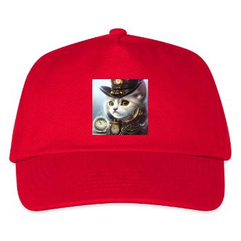 Chaton steampunk mignon - Casquette de baseball Enfant - rouge - Devant