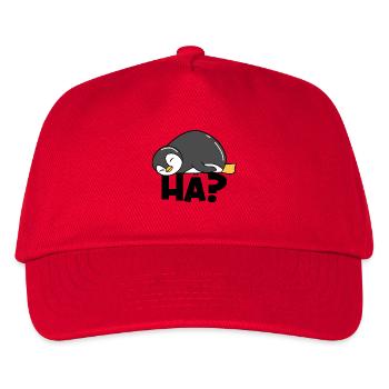 Süß Pinguin Spruch Vogel Tier Antarktis - Kinder Basecap - Rot - Vorne