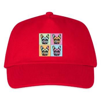 Bulldogs Image Abstract - Casquette de baseball Enfant - rouge - Devant