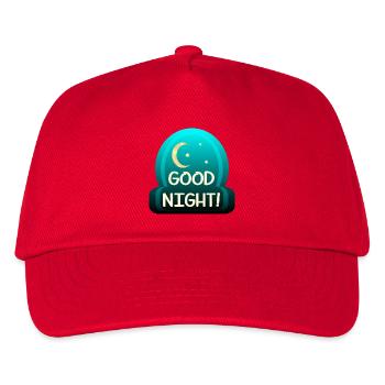 Gute Nacht - Schlafen - Kinder Basecap - Rot - Vorne