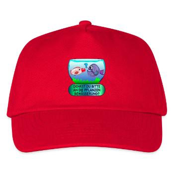 SOJASOßE FISCHFORM - AQUARIUM PFLANZEN - Kinder Basecap - Rot - Vorne