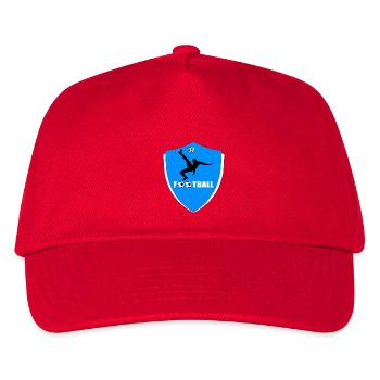Fußball - Kinder Basecap - Rot - Vorne