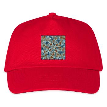 Abstract Camouflage Pattern - Kids’ Baseball Cap - red - Front