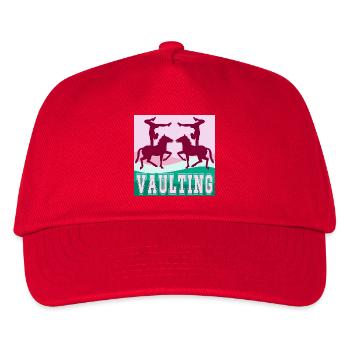 HORSE - Equestrian Vaulting Sport - Kids’ Baseball Cap - red - Front