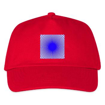 Blue Disc - Kids’ Baseball Cap - red - Front