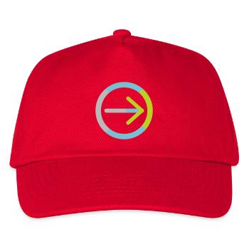 Das Logo der Genossenschaft für sich allein - Kinder Basecap - Rot - Vorne