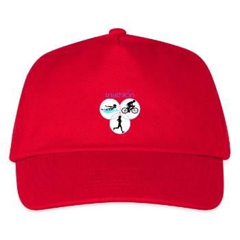 Triathlon - Kids’ Baseball Cap - red - Front