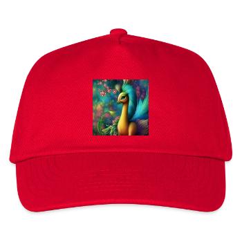 Schau dir mein wunderbares Fantasietier an - Kinder Basecap - Rot - Vorne