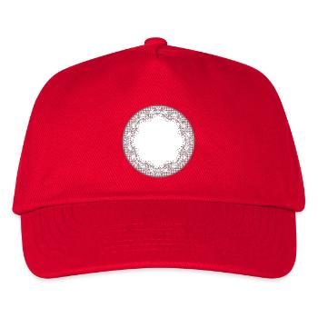 Nostalgia cake tip label in dusky pink - Kids’ Baseball Cap - red - Front