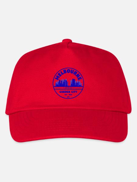 Melbourne Gartenstadt Skyline - Kinder Basecap - Rot