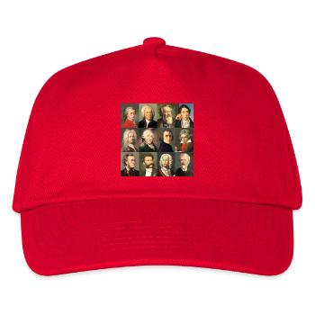 12 compositeurs classiques ... de Bach à Wagner - Casquette de baseball Enfant - rouge - Devant