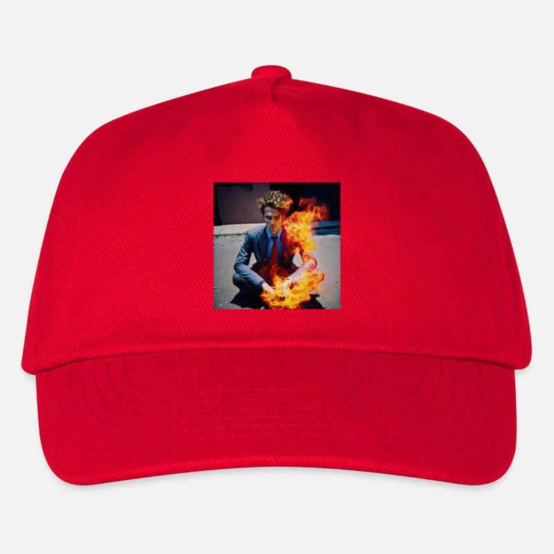 Burning Man 01 - Casquette de baseball Enfant - rouge