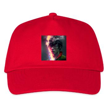 elektrik portrait - Electric Rift neon face - Kids’ Baseball Cap - red - Front