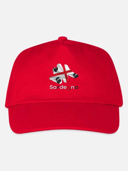 Flagge Sardinien - Kinder Basecap - Rot