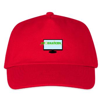 Informatiker - Kinder Basecap - Rot - Vorne