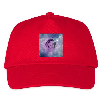 Fee auf dem Mond - Kinder Basecap - Rot - Vorne