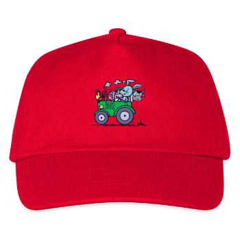Farming Farm Tractor Commercial Vehicle Vehicle - Kids’ Baseball Cap - red - Front