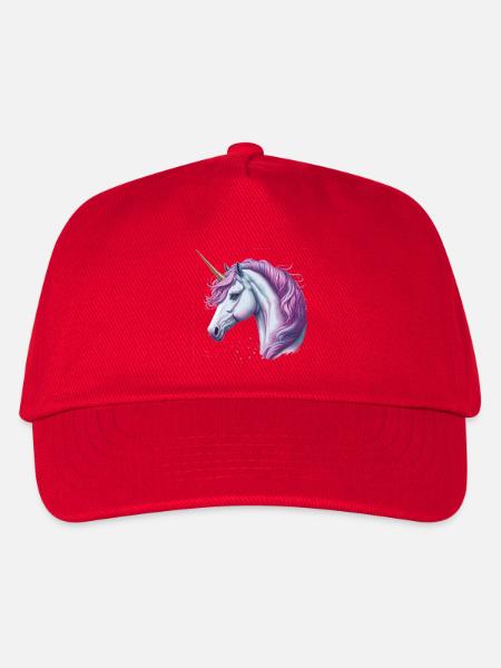 Einhorn - Kinder Basecap - Rot