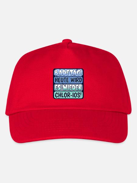 BADEMEISTER SCHWIMMMEISTERIN - SCHWIMMBAD CHLOR - Kinder Basecap - Rot