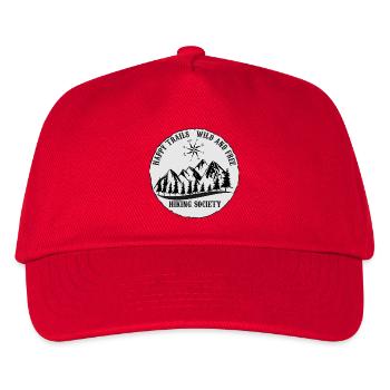 Wandern Wandern Verein Wandern Wandern Wandern Junges - Kinder Basecap - Rot - Vorne