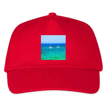 Summer Sailing - Kinder Basecap - Rot - Vorne