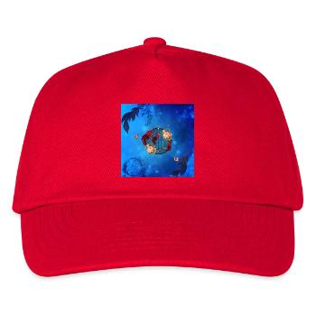 Wunderbare Traumfänger und Schmetterlinge. - Kinder Basecap - Rot - Vorne
