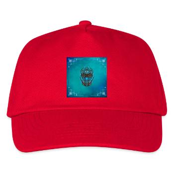 Tolle Cyberpunk Maske - Kinder Basecap - Rot - Vorne