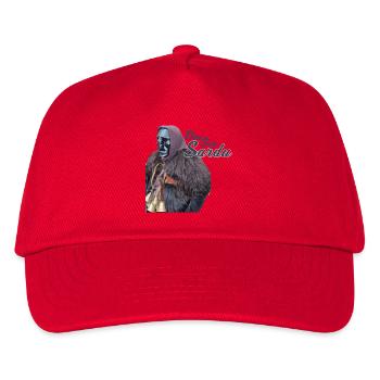 Sardischer Maskenlook mit Pelz - Kinder Basecap - Rot - Vorne