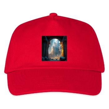 Stadt 02 - Kinder Basecap - Rot - Vorne