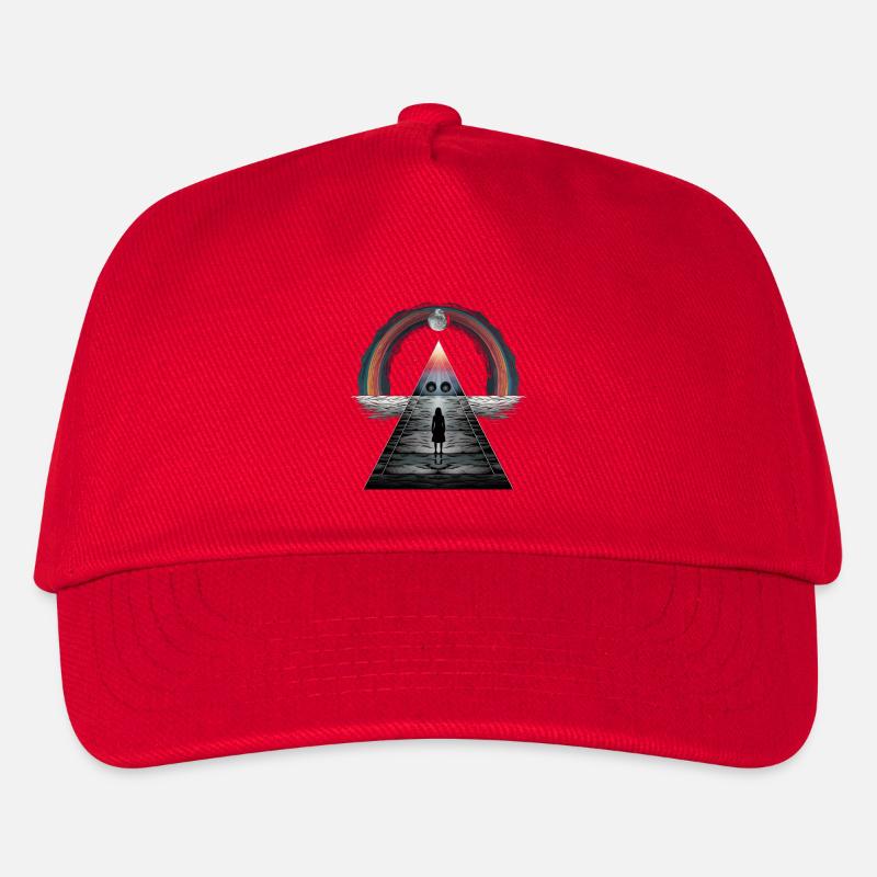 Pyramide arc-en-ciel Clair de lune Tango Dodgy - Casquette de baseball Enfant - rouge