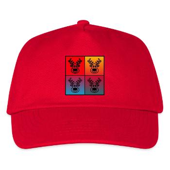 WEIHNACHTEN. FROHE WEIHNACHTEN. FROHE WEIHNACHTEN. NEUJAHR - Kinder Basecap - Rot - Vorne