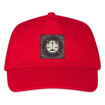 Zodiac Libra - Kinder Basecap - Rot - Vorne