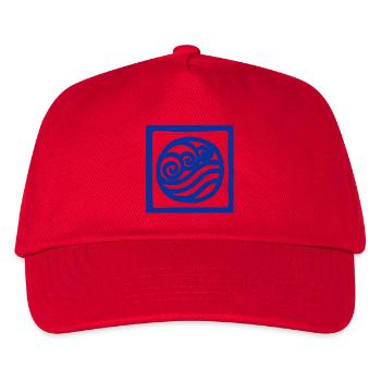 Symbol of water in square - Kids’ Baseball Cap - red - Front