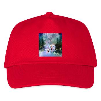 Wunderbare Fantasy-Rentiere - Kinder Basecap - Rot - Vorne
