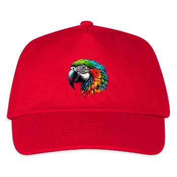 Papageien-Ara - Kinder Basecap - Rot - Vorne